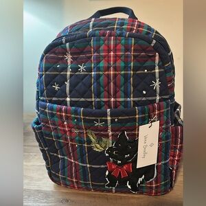 Vera Bradley Women's Cotton Small Backpack, Scottie Dog - Recycled Cotton